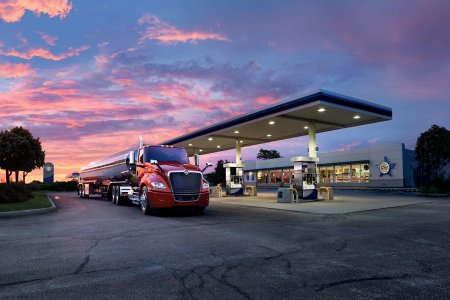 International LT Series tanker truck